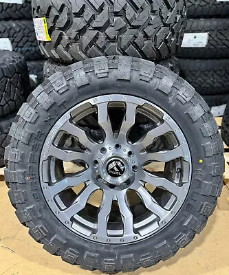 20x10 Fuel Blitz D693 Platinum Wheels 33  MT Tires 8x170 Ford Super Duty F250 • $2999