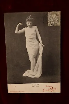 Vintage Nadar Image Of French Actress G.rejane (as Lysistrata) With French Stamp • $7.99