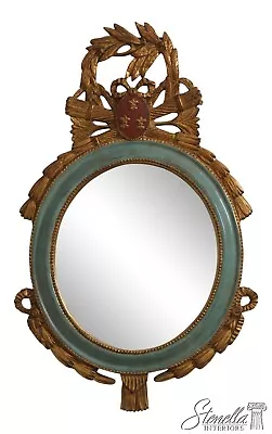 63234EC: CARVERS GUILD Decorative French Style Paint Decorated Mirror • $695