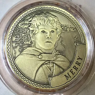 Merry Lord Of The Rings 38mm Collectors Coin In Protective Capsule • £12.95
