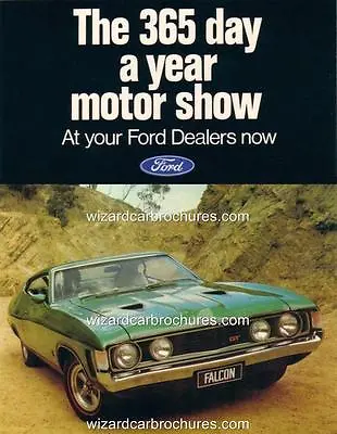 1972 Ford Falcon Xa Gt Hardtop Calypso Green A3 Poster Ad Brochure • $14.85