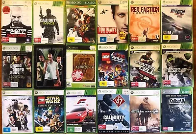 Xbox 360 Games X 18 Bulk Lot. Racing Fighting Shooting. • $100