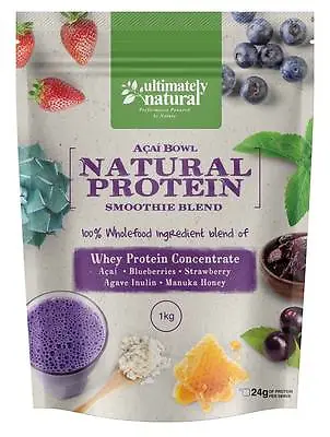 Natural & Clean Wholefood Protein Powder Shake Acai Manuka Superfood Blend • £80.55