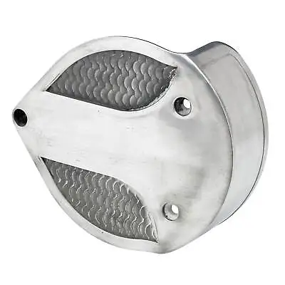 Lowbrow Customs Fish Scale Air Cleaner Cover For S&S Super E/G - Semi Polished • $59.99