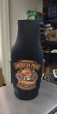 Beer Bottle Koozie ORIGINAL AMERICAN PRIDE Harley-Davidson Biker Motorcycle • $15