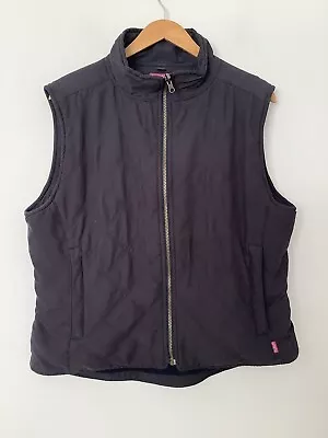 Musto Quilted Gillet Size 18 Blue Zip Front Collared Zip Pockets • £9.89