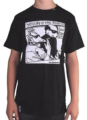 LRG Lifted Research Group Men's Black Youth Is The Truth Slim Fit T-Shirt NWT • £32.32