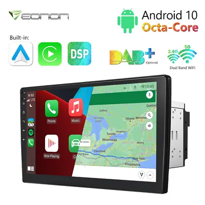 10.1 Inch Android 10 Car Stereo Radio In Dash Car GPS Navi WiFi FM No-DVD Player • $203.59