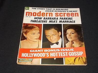 1967 January Modern Screen Magazine - Sinatra Mia & Parkins Front Cover - E 3869 • $45