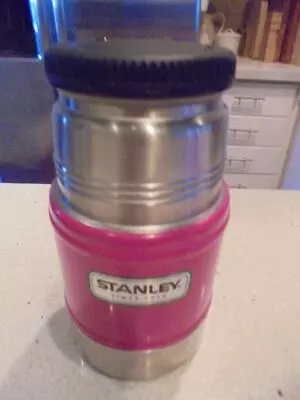 Vintage Hot Pink Stanley Bottle Thermos Excellent Condition Cute No Metal Cup • $14.99