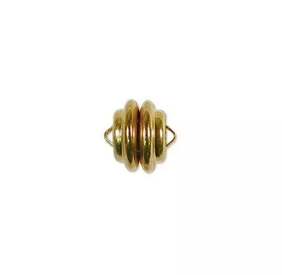$9.82 • Buy 1 Single GOLD Plated MAGNETIC CLASP Mag-Lok Lock ~ Super Strong 11mm X 11mm