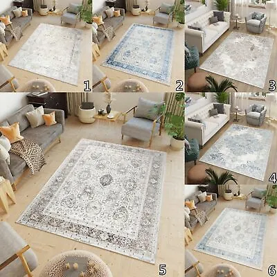 £75.99 • Buy Classic Area Rug Floral Design Traditional Small Large Floor Carpet Vintage Mat