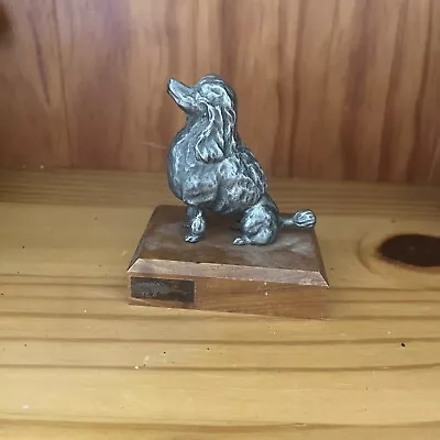 Poodle Dog Pewter Metal Sculpture Figurine By Irma Andrews Limited Edition Decor • $49.99