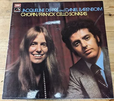 Asd 2851 12  '73 Jacqueline Du Pre & Barenboim  Chopin/franck Cello Sonatas  Ex • £55.99