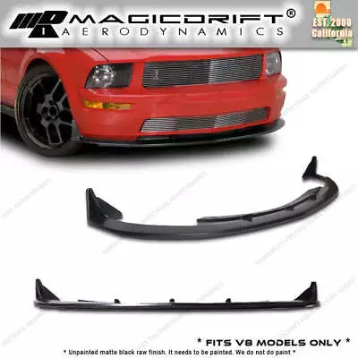 For FORD MUSTANG V8 CV3 CV URETHANE FRONT BUMPER LIP CHIN SPOILER 05 06 07 08 09 • $98.88