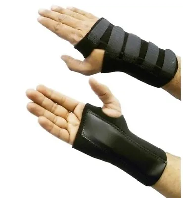 £3.49 • Buy Wrist Hand Splint Brace Wrap Carpel Tunnel Support Adjustable Sprain Pain S - XL
