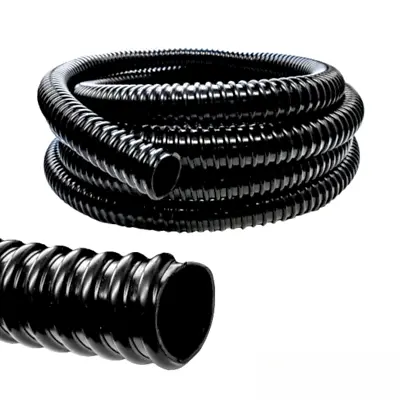 £5.99 • Buy Black Corrugated Water Butt Hose Pipe Garden Hose Extension Connector Tube