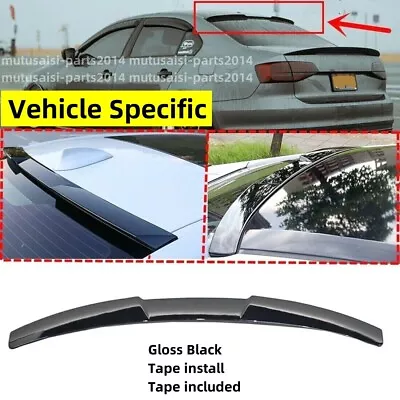 Fits 2011-18 VW Jetta MK6 GLI Gloss Black RS Style Rear Window Roof Spoiler Wing • $49.73