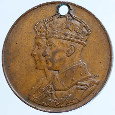 1939 CANADA 1st ROYAL VISIT George IV Elizabeth VINTAGE Historic Medal I113593 • $313.65