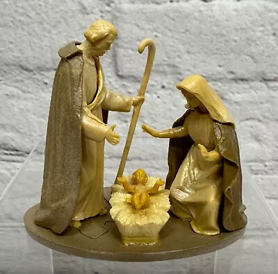 Vtg Miniature Nativity Scene Italy Holy Family Plastic 3.5” • $12