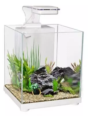 Aqua One Betta Fighter Fish Sanctuary Aquarium Fish Tank White 10 Litre • $115