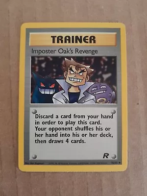 Pokemon Imposter Oak's Revenge 76/82 Team Rocket NM-Mt See Pictures • $1.99