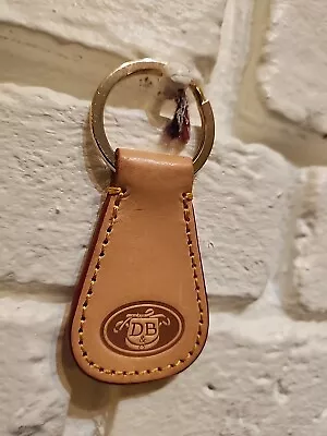 Vintage Dooney & Bourke Tan Leather Key Fob Key Ring  • $10