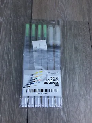 $2.99 • Buy Watercolor Brush Pens Set Of 6 Magicfly MF241 