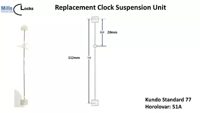 Kundo Standard 77 Anniversary Clock 400 Day Suspension Unit (Unit 51A/B) • £29.99