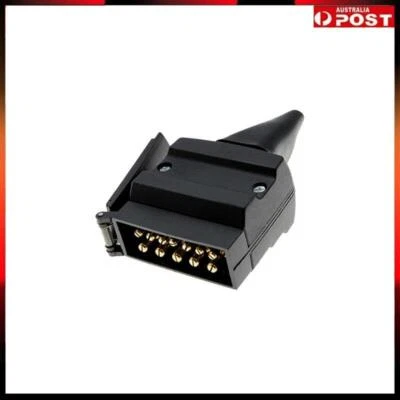 $14.17 • Buy 12 Pin Flat Trailer Plug Connector Trailer Caravan Camper Adaptor AU
