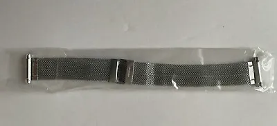 1960s Vintage NOS Stainless Steel Mesh 16-20 Mm Adjustable Watch Band Bracelet • $19.99