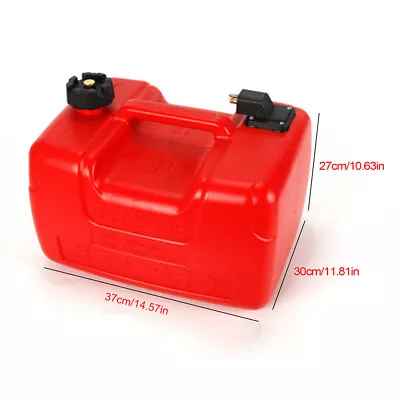 $58 • Buy 3 Gallon Fuel Tank Low Profile Red 12L Portable Outboard Boat Motor Gas Tank