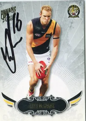 $7.50 • Buy AFL Select 2009 Pinnacle #143 Richmond Luke McGuane Autographed Card