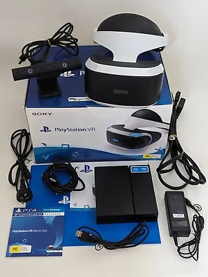 VGC! Sony PlayStation VR PSVR V 1 PS Headset Camera Box Game AUS Virtual Reality • $229.99