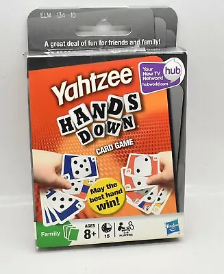 Yahtzee Hands Down Unplayed Cards Sealed Complete Card Game Hasbro 2009 • $8.09