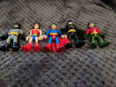Imaginext Super Hero Figures Bundle X 5 Batman Robinsuperman • £10.99