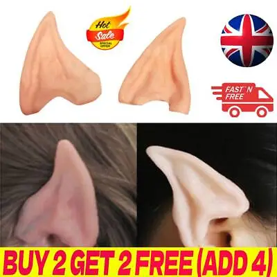 £2.74 • Buy Elf Ears Easy Fit Latex Elf Ears Halloween Party Hobbit Spock Fancy Dress UK