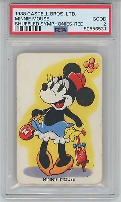 1938 Castell Brothers Limited MINNIE MOUSE SHUFFLED SYMPHONIES-RED PSA 2 • $50