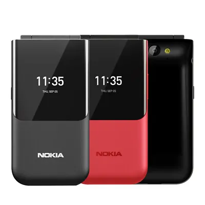 Nokia 2720 Flip(2019)LTE 4G 2.8  Dual-core 2MP Snapdragon 205 GSM Unlocked Phone • $130.20