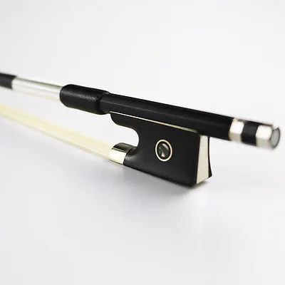 Special Offer New 1/2 Size Black Carbon Fiber Violin Bow Pernambuco Performance • $29.99