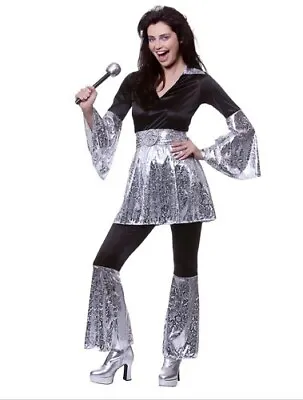 Ladies 70's 80's Eurovision Waterloo Mamma Mia Retro Adult Fancy Dress Costumes • £26.29