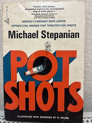INSCRIBED Pot Shots MICHAEL STEPANIAN / R CRUMB  HB 1972 1st Edition SIGNED • $69.13