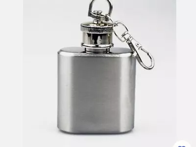 🔥 1oz Mini Stainless Steel Flask Pocket Flask With Key Chain Kook Aid 🔥 • $8