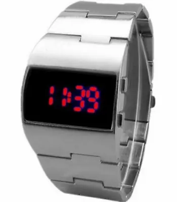 Luxury Military Fashion Digital Electronic Red Led Men Wrist Watch • $13.99