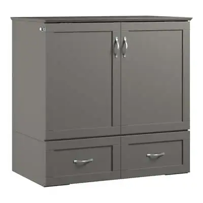 AFI Hamilton Wood Twin Extra Long Murphy Bed Chest In Gray • $1297.99