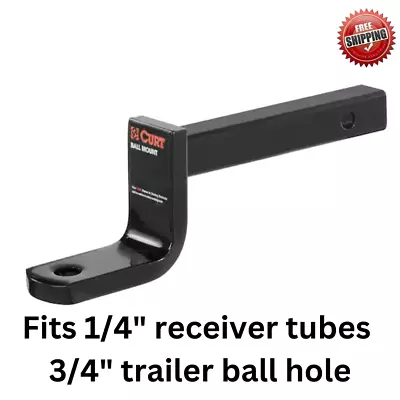 2000 Lbs. 3-1/4 In. Drop Trailer Hitch Ball Mount Draw Bar  | Class 1 • $24.99