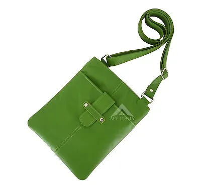 Ladies Elegant Small Crossbody Leather Bag Zip Top Slim Adjustable Shoulder Bag • £44.79