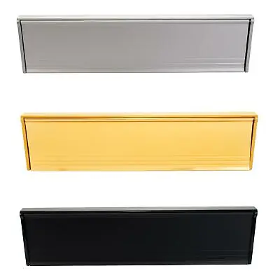 Letter Box Cover Plate Metal Flap Internal Door Draught Excluder Brush Exitex • £13.13