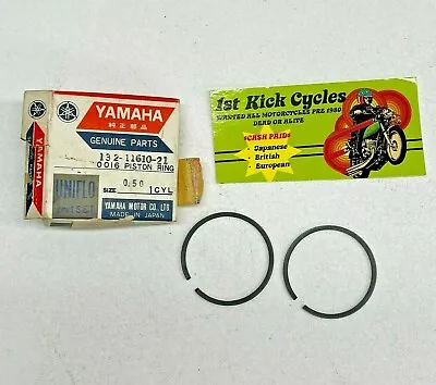 NOS YAMAHA 132-11610-21 .50 Piston Ring Set OEM • $19.99