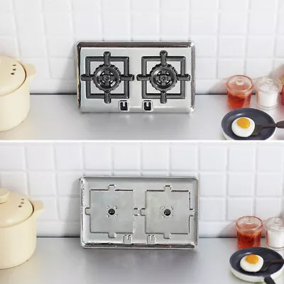 1PC Doll House Accessories Mini Gas Double Stove Household Toy Decorations • $6.25